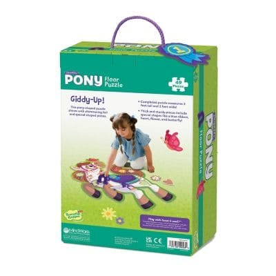 Puzzle de podea in forma de ponei, 49 piese, Peaceable Kingdom, + 3 ani [1]