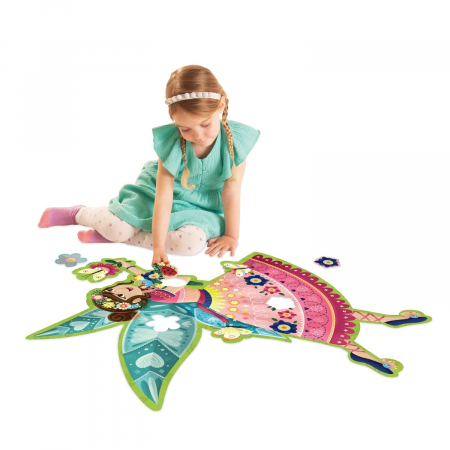 Jucarii si jocuri copii - Puzzle de podea în formă de zână- Fairy, Peaceable Kingdom, +5 ani