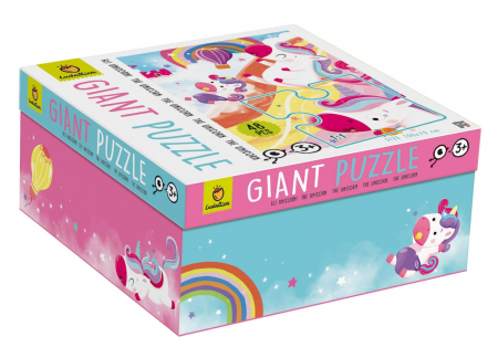Puzzle de podea - Unicornii Magici, Ludattica, 3-6 ani, 48 piese [0]