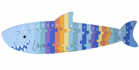 Jucarii copii 1-2 ani - Puzzle din lemn alfabet, Orange Tree Toys