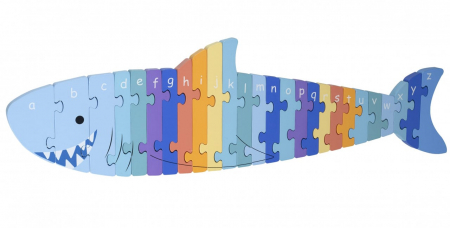 Puzzle - Puzzle din lemn alfabet, Orange Tree Toys