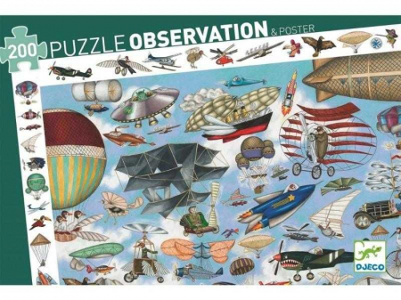 Jucarii copii 12+ ani - Puzzle Djeco Aero Club, 6-7 ani +