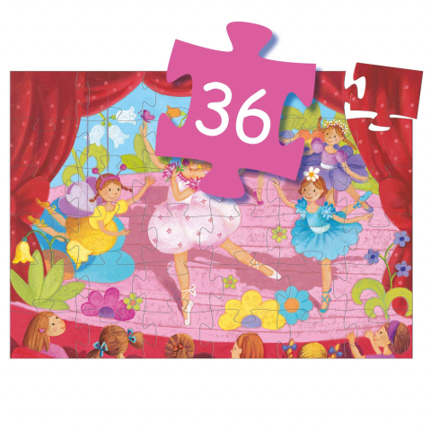 Puzzle Djeco Balerina, 2-3 ani + [4]