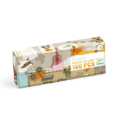 Puzzle - Puzzle Djeco Cinematograf, 100 piese, 6-7 ani +