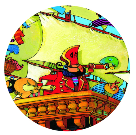 Puzzle Djeco Corabia Barbarossa, 2-3 ani + [3]