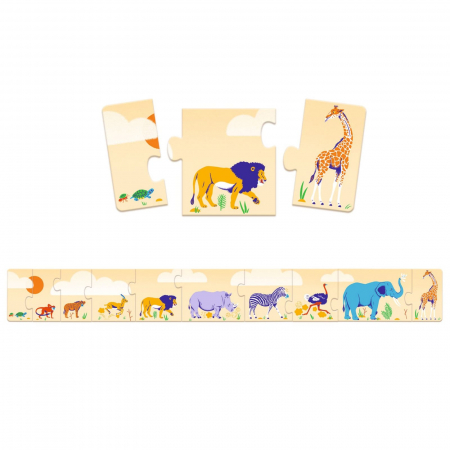 Puzzle Djeco De la mic la mare, 2-3 ani + [1]