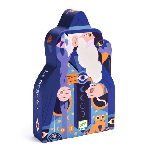 Puzzle - Puzzle Djeco - Magicianul si sceptrul de cristal