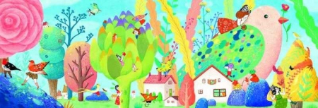 Vârsta - Puzzle Djeco Miss Birdy 350 piese, 6-7 ani +