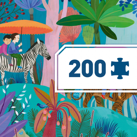 Puzzle Djeco Plimbarea copiilor, 200 piese, 6-7 ani + [1]