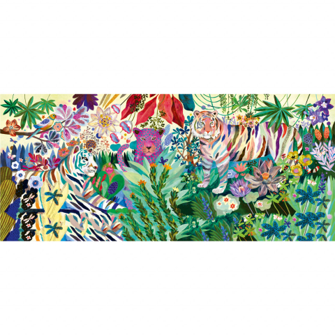 Puzzle Djeco tigrii curcubeu, 8-9 ani + [3]
