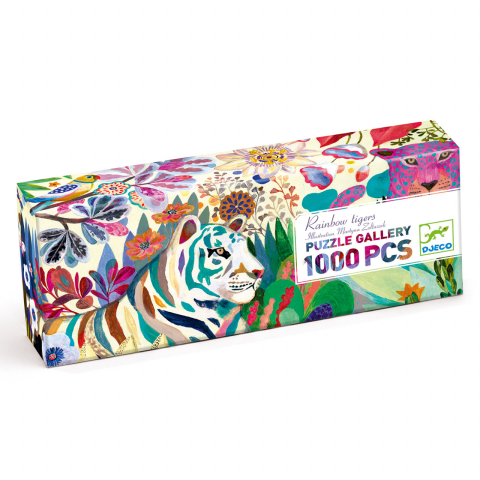 Vârsta - Puzzle Djeco tigrii curcubeu, 8-9 ani +