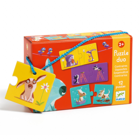 Vârsta - Puzzle duo Djeco Antonime, 1-2 ani +
