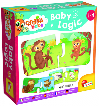 Jucarii copii 2-3 ani - Puzzle duo - Mama si puiul, LISCIANI, 1-2 ani +