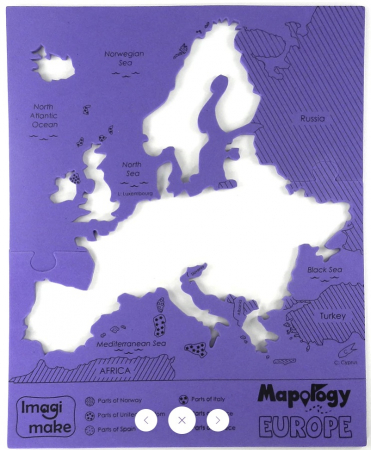 Puzzle Educativ din Spuma EVA - Harta Europei, Imagimake, 4 ani+ [5]