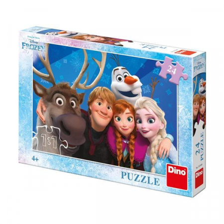 Puzzle - Frozen SELFIE (24 piese), Dino, 4-5 ani + [1]