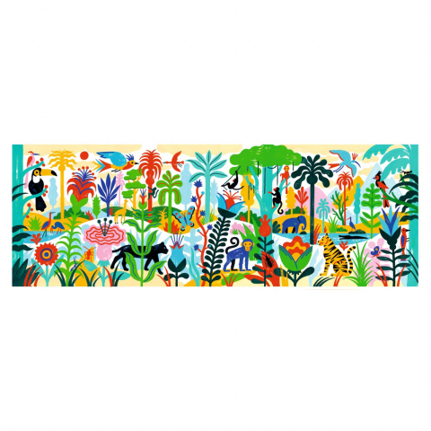 Puzzle galerie 100 piese Jungla, Djeco, + 5 ani [1]