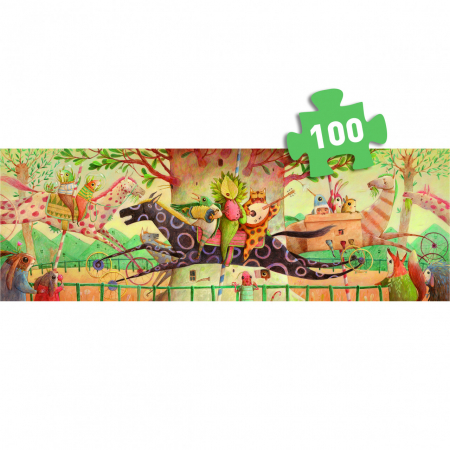 Puzzle galerie 100 piese La plimbare, Djeco, 5 ani+ [3]