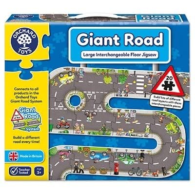 Puzzle gigant de podea traseu masini (20 piese) GIANT ROAD JIGSAW, Orchard Toys, 2-3 ani + [1]