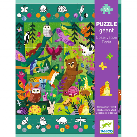 Puzzle gigant Djeco, Aventuri in padure, + 5 ani [3]