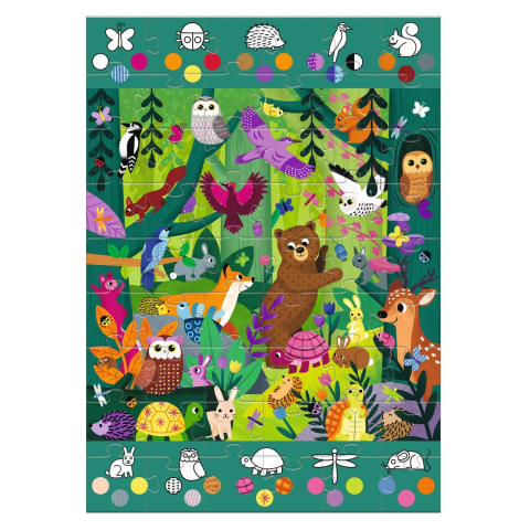 Puzzle gigant Djeco, Aventuri in padure, + 5 ani [4]