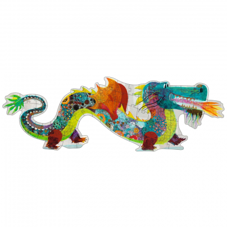 Puzzle gigant Djeco Dragon, 2-3 ani + [1]