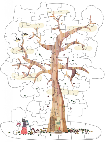 Puzzle gigant Londji Copacul meu, 4-5 ani + [3]