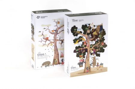 Jucarii copii 4-5 ani - Puzzle gigant Londji Copacul meu, 4-5 ani +