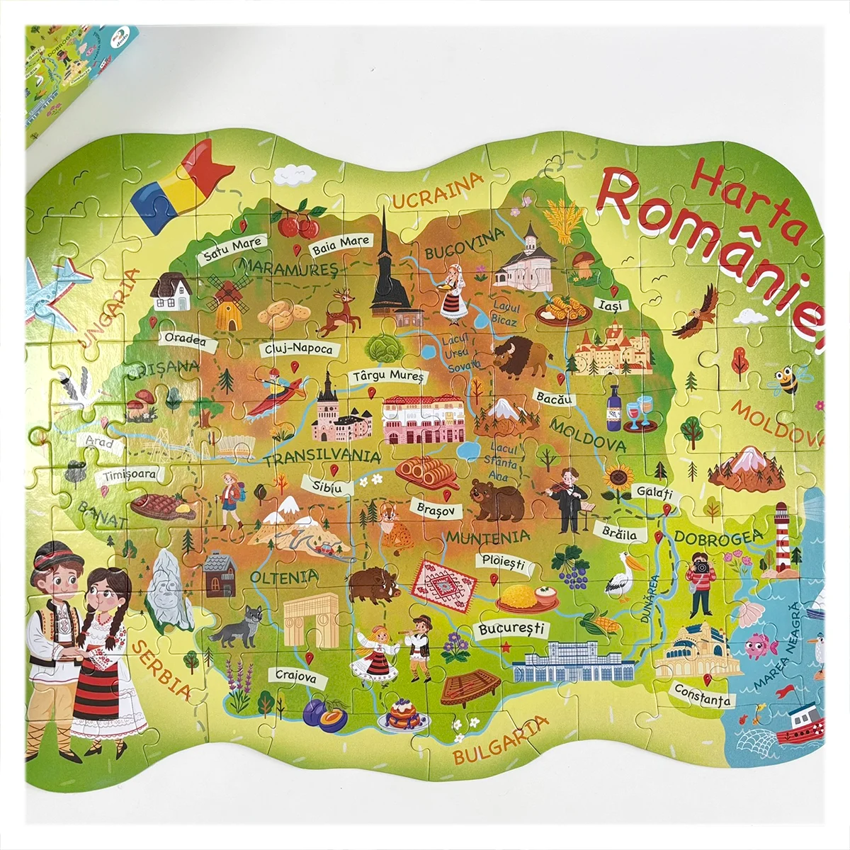 Puzzle Harta Romaniei, 100 piese [4]
