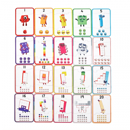 Jucarii copii 4-5 ani - Puzzle - Invat sa numar de la 1 - 20 - Numberblocks