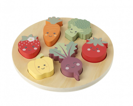 Puzzle legume si fructe, Orange Tree Toys [0]