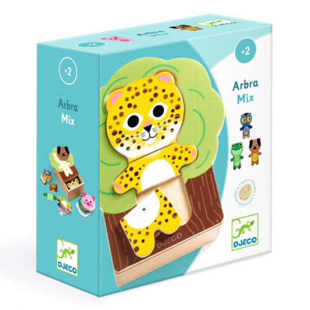 Puzzle bebelusi - Puzzle lemn Arbramix Djeco, 0-1 ani +