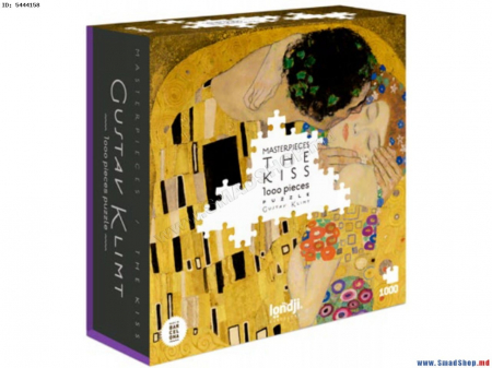 Produse - Puzzle Londji 1000 piese Klimt Sarutul, 8-9 ani +