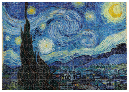 Puzzle Londji 1000 piese, van Gogh Noapte instelata, 8-9 ani + [1]