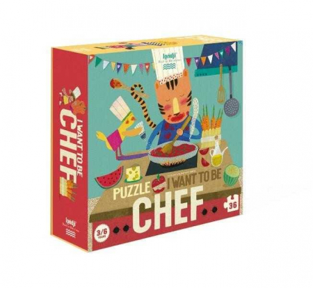 Jucarii si jocuri copii - Puzzle Londji, Bucatarul priceput, 2-3 ani +