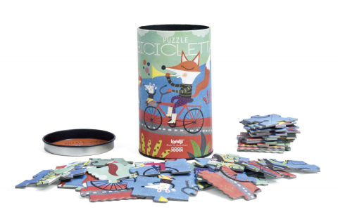Puzzle Londji, Cu bicicleta, 2-3 ani + [1]