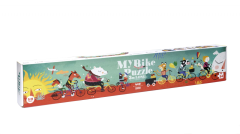 Jucarii copii 4-5 ani - Puzzle Londji, drumul lung cu bicicleta, 4-5 ani +