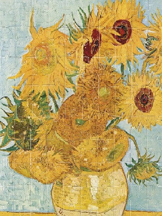 Puzzle Londji, Floarea soarelui- Van Gogh, 6-7 ani + [1]