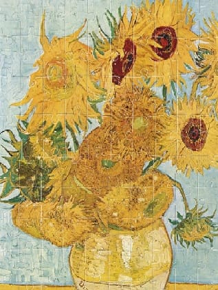Puzzle Londji, Floarea soarelui- Van Gogh, 6-7 ani + [1]