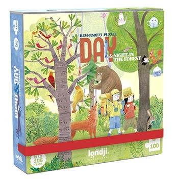 Vârsta - Puzzle Londji reversibil, noapte si zi, 6-7 ani +
