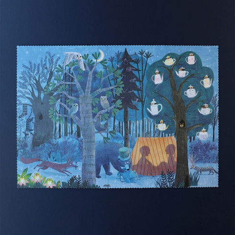 Puzzle Londji reversibil, zi si noapte, 4-5 ani + [4]