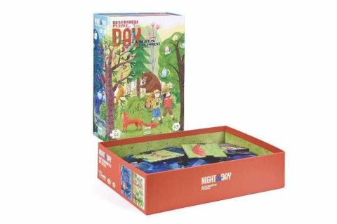 Puzzle Londji reversibil, zi si noapte, 4-5 ani + [3]