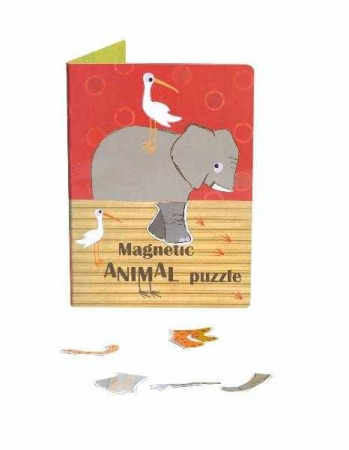 Jocuri cu magneti - Puzzle magnetic cu animale, Egmont toys, 2-3 ani +