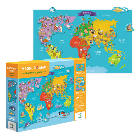 Puzzle magnetic, Harta lumii [3]