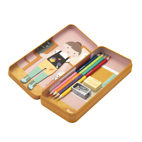 Puzzle magnetic in cutie metalica, joc de potrivire si asociere - Educatoare [6]