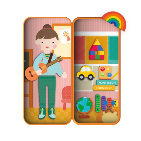 Puzzle magnetic in cutie metalica, joc de potrivire si asociere - Educatoare [1]