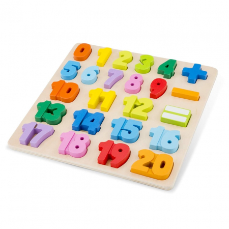 Vârsta - Puzzle Numere, New Classic Toys, 2-3 ani +