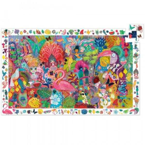 Puzzle observatie Djeco Carnavalul de la Rio, 6-7 ani + [1]