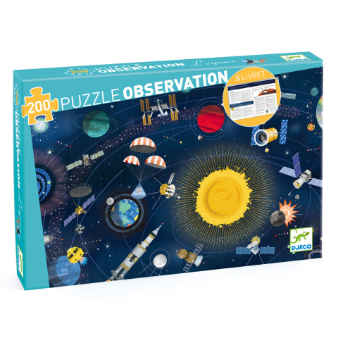 Vârsta - Puzzle observatie Djeco Cosmos, 6-7 ani +
