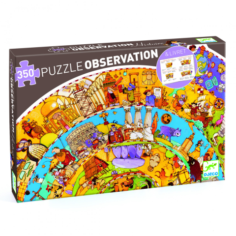 Vârsta - Puzzle observatie Djeco - Evolutie, 6-7 ani +