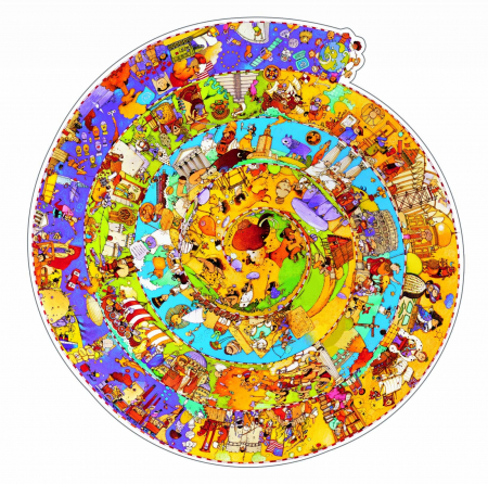 Puzzle observatie Djeco - Evolutie, 6-7 ani + [1]